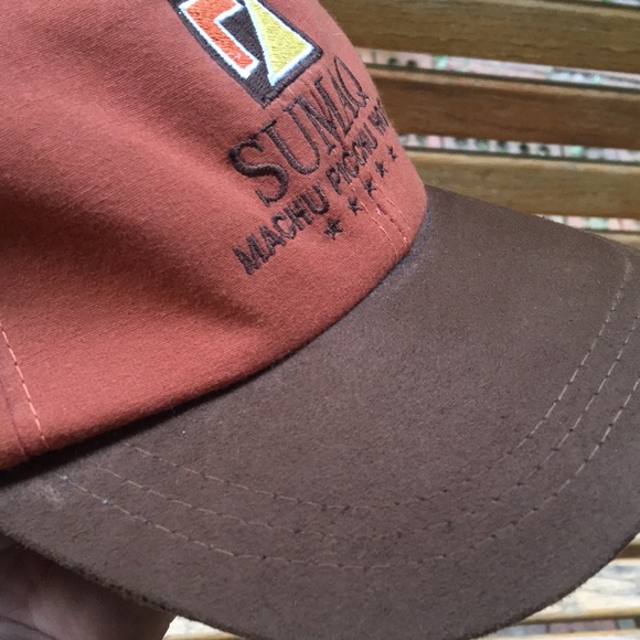 Sumaq Machu Picchu Hotel suede brim hat 6 panel adjustable back strap cap - Picture 12 of 12